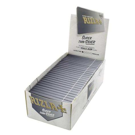 Cartine Rizla Argento Corte Silver Grigie Regular