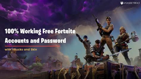 Free Fortnite Accounts And Password With Vbucks And Skin