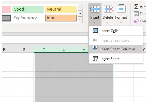 How To Insert Multiple Rows Columns In Excel Google Sheets