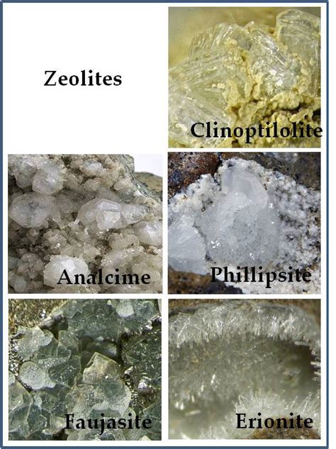 Some Minerals With Zeolite Structure Clinoptilolite Photo By Christian