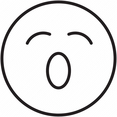 Bored Emoticon Exhausted Sleepy Tired Yawn Icon Download On