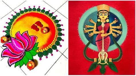 Chaitra Navratri 2023: Nine rangoli designs for each day of the ...