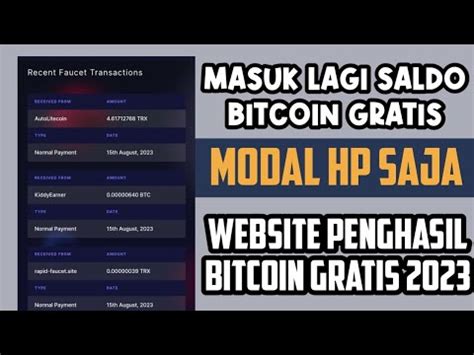 Penghasil Btc Terbaru Web Penghasil Bitcoin Gratis Terbukti