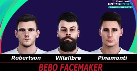 PES 2021 Faces Pinamonti Robertson Villalibre By Bebo