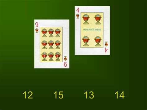 Actividades De Juego De Cartas Sumas Ppt