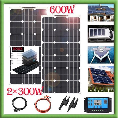 Off V Wupdated High Efficient Flexible Solar Panel W V