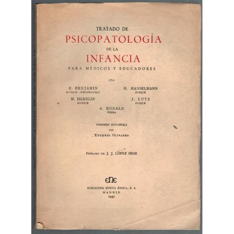 Tratado De PsicopatologÍa De La Infancia Para MÉdicos Y Educacdores