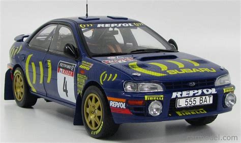 SUN STAR 05506 Scale 1 18 SUBARU IMPREZA 555 N 4 WINNER RALLY RAC