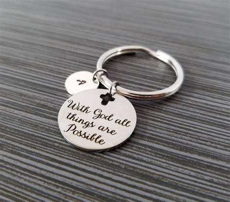 Custom Keychain Bible Verse Keychain Custom Gift With Etsy