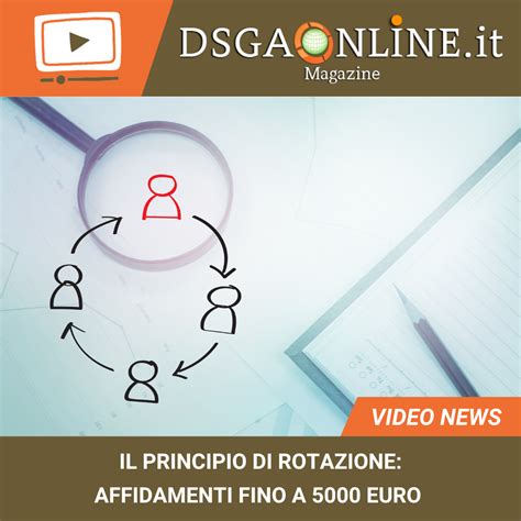 Il Principio Di Rotazione Affidamenti Fino A Euro Associazione