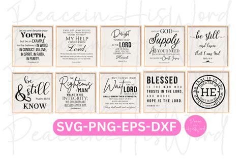 SVG Scripture Bundle Graphic By Pmjkush Creative Fabrica