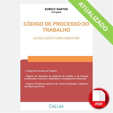 C Digo De Processo Do Trabalho E Legisla O Complementar