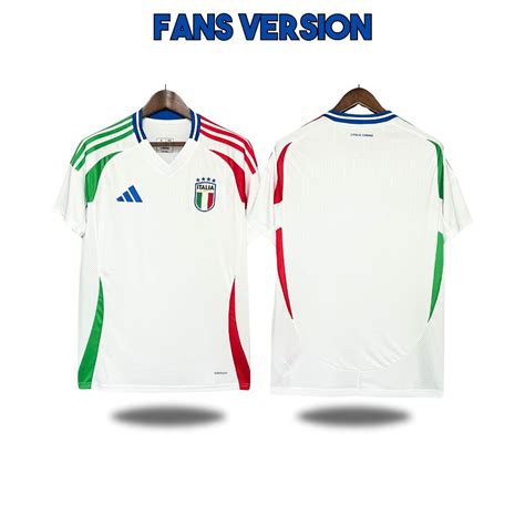 Jual Fans Jersey Italy Euro Home Away Biru Baju Bola Timnas Negara