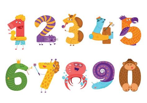 Cartoon Of A Numbers 1 10 Illustrations, Royalty-Free Vector Graphics ...