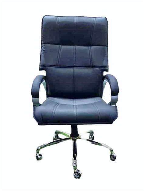 High Back Leather Boss Revolving Office Chair Adjustable Arm At Rs