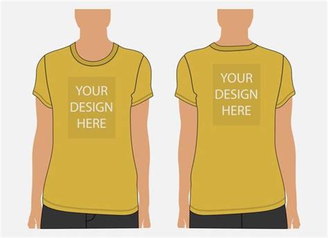 T Shirt Mockup Front And Back Vector Art, Icons, and Graphics for Free Download