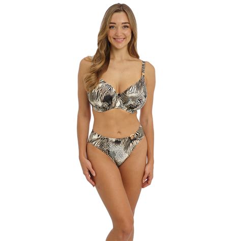 Fantasie Seraya Sands Mid Rise Bikini Brief Monochrome Sugar And