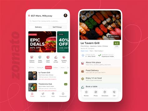 Zomato app by vijay verma for Zomato on Dribbble