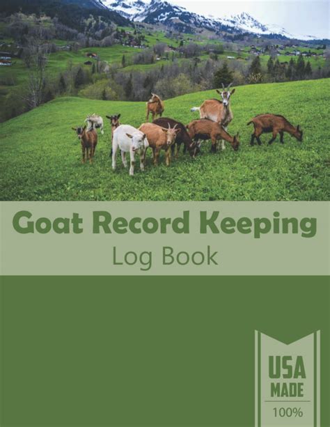 Buy Goat Record Keeping Log Book Goat Record Book Goat Care Book