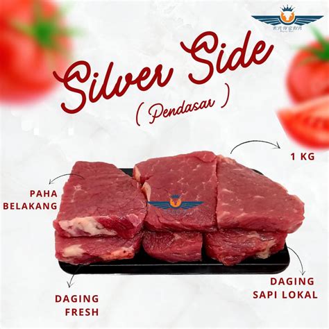 Jual Daging Sapi Lokal Segar Pendasar Silverside Olahan Bistik