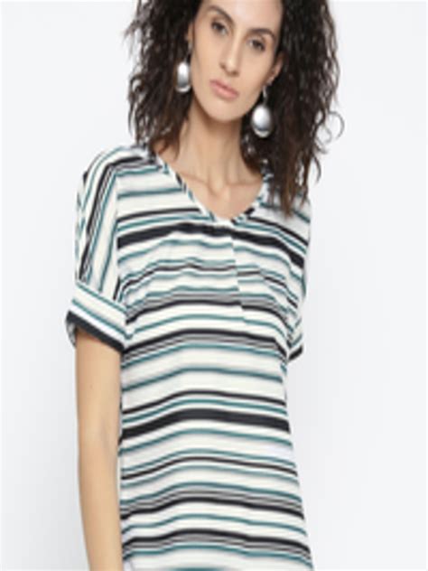 Buy Style Quotient Women White Striped Top Tops For Women 2288115 Myntra