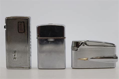 Lot 3 Vintage Lighters Incl 2 Ronson