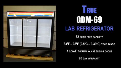 True Gdm 69 Three Section Glass Door Refrigerator 4392jj Refrig Youtube