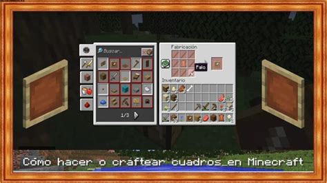 Cómo hacer o craftear marcos o cuadros en Minecraft Móvil Forum