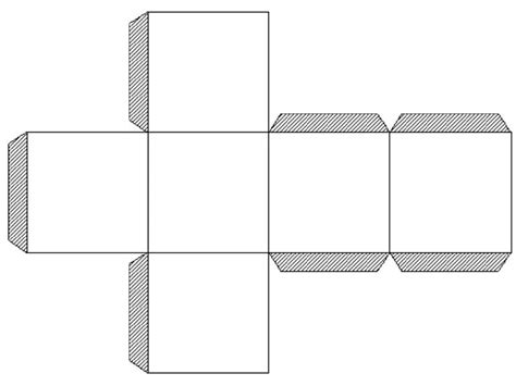 40 разверток куба для склеивания
