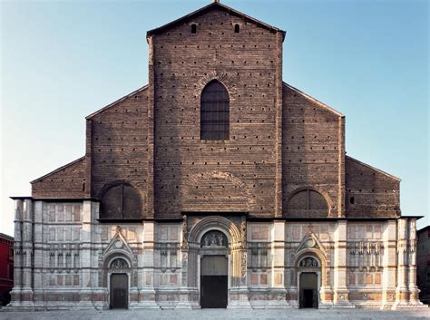 The Unfinished Façade Of The San Petronio Basilica In Bologna Italy