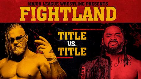 Jacob Fatu Vs Alex Hammerstone Choque De Los Titanes De MLW