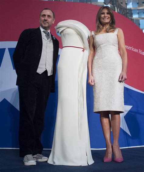 Melania Trumps Inaugural Dress At Smithsonian Museum Dresses