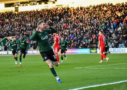 Goal Plymouth Argyle Midfielder Danny Mayor Editorial Stock Photo