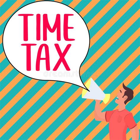 Conceptual Display Time Tax Concept Meaning When Individual Taxpayers