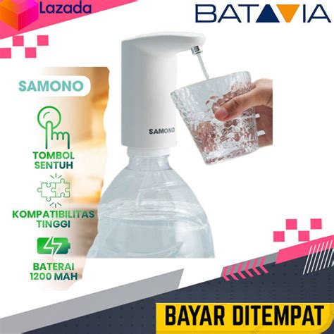 Samono Pompa Galon Elektrik USB Rechargeable Touch Screen Gallon