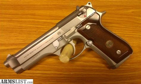 ARMSLIST For Sale Trade Italian Beretta 92FS Inox W Wood Grips LNIB