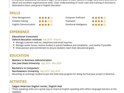 Educational Consultant Resume Sample Writing Guide Resumekraft