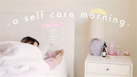 self care morning routine ⛅️ | Youtube design, First youtube video ideas, Youtube channel ideas