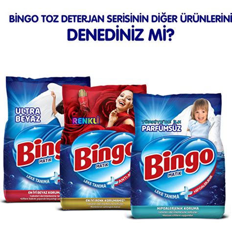 Bingo Matik Toz Çamaşır Deterjanı Renkli Beyaz 7 kg 2 li Fiyatı