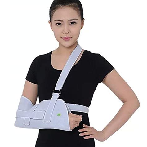 Arm Sling For Shoulder Breathable Textile Fabric Medical Sling With Waist Strap Shoulder