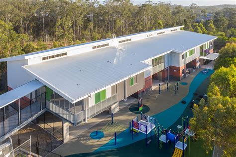 Drone photograph of the newly completed wing at Augusta State School ...