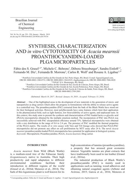 PDF SYNTHESIS CHARACTERIZATION AND In Vitro CYTOTOXICITY OF Acacia