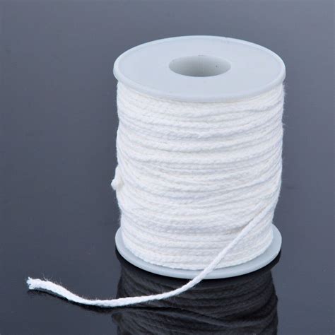 60mroll Spool Of Cotton Square Braid Candle Wicks Wick Core Candle Making Dn Ebay