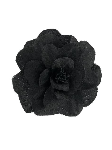 Philosophy Di Lorenzo Serafini Floral Embroidered Brooch In Black