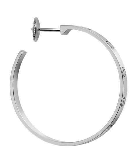 Cartier White Gold Love Hoop Earrings Harrods Uk