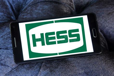 Hess Corporation logo editorial photography. Image of symbol - 122205572