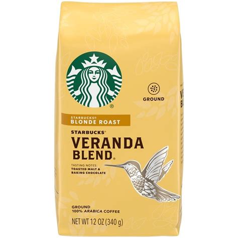 Starbucks Blonde Roast Ground Coffee Veranda Blend Oz Instacart