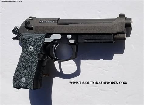 Custom Jewelled Beretta 92fs M9a1 Grey Teflon