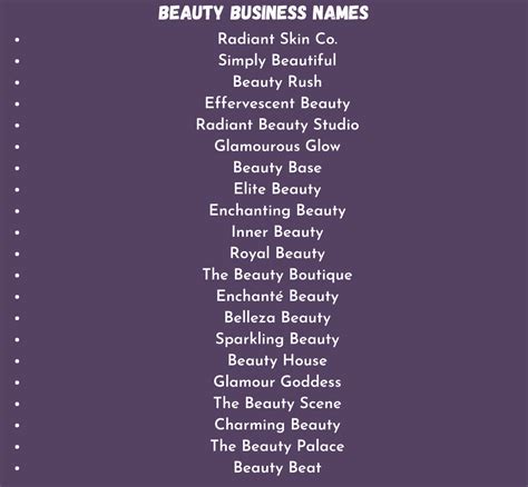 900 Unique Catchy Beauty Business Names Ideas 2023