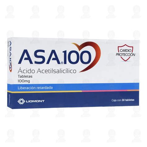 Asa 100mg 30 Tabletas